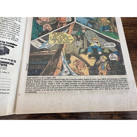 Charlton Comics All New Scary Tales #1 August 1975 Price Vintage Collectible - Picture 3 of 4
